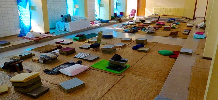 vipassana meditation hall